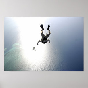 Poster parachutisme de l'armée de l'air américaine