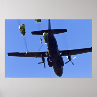 Poster Parachutistes de l'armée