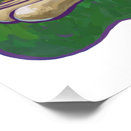 Poster Parade animalière sur lapin mignon (Coin)