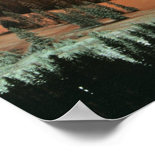 Poster Parade aux feux d'artifice en hiver (Coin)