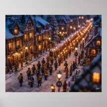 Parade de la torche miniature de l'hiver