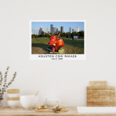 Poster Parade de la vache de Houston (Cuisine)