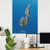 Poster Parade de poissons Batfish (Bureau à domicile)