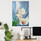 Poster Parade de soie Blanc Calla Lily Photographies Affi (Bureau à domicile)