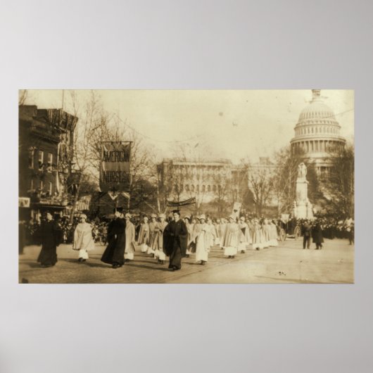 Poster Parade de Suffragette 1913 à Washington D.C. (Devant)