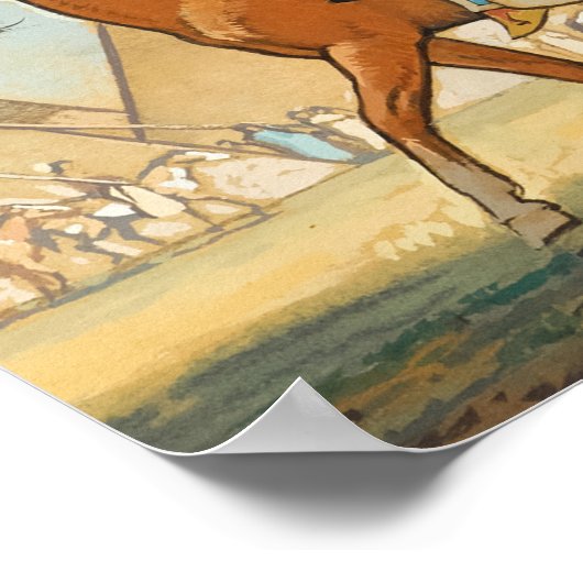 Poster Parade des guerriers par Maynard Dixon (Coin)