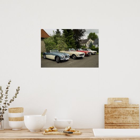 Poster Parade d'Oldtimer (Cuisine)