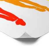 Poster Parade gay pride Couleur Arc-en-ciel (Coin)