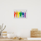 Poster Parade gay pride Couleur Arc-en-ciel (Cuisine)