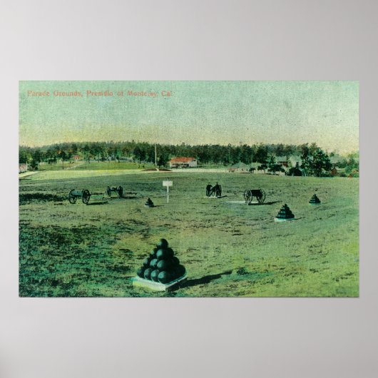 Poster Parade Grounds Vue au Presidio (Devant)