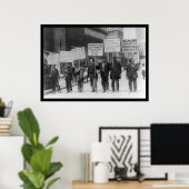 Poster Parade sans emploi NYC 1909 (Bureau à domicile)