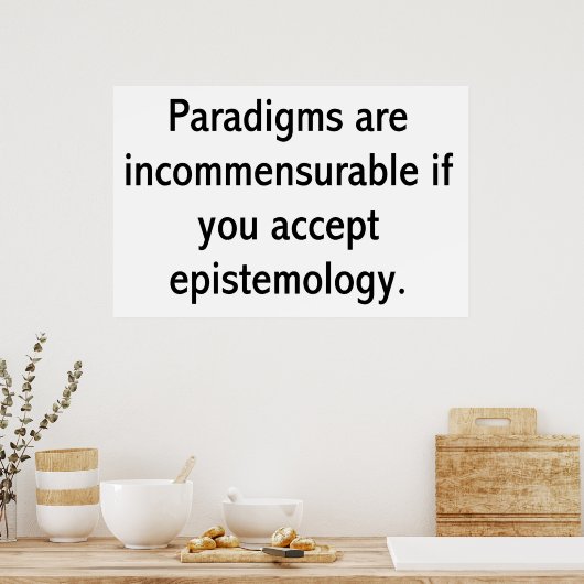 Poster Paradigmes (Cuisine)