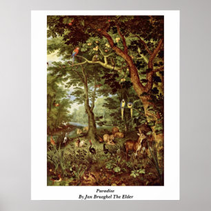 Poster Paradis avant janvier Brueghel l'aîné