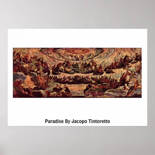 Poster Paradis De Jacopo Tintoretto (Devant)