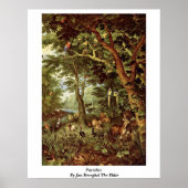 Poster Paradis De Jan Brueghel L'Ancien (Devant)