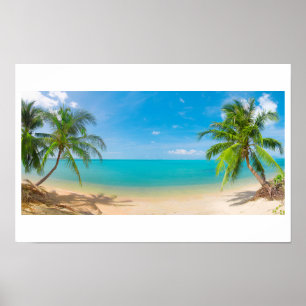 Poster Paradis de PixDezines/Vue panoramique d'une île tr