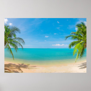 Poster Paradis de PixDezines/Vue panoramique d'une île tr