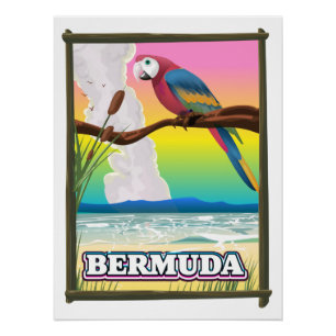 Poster Paradis des Bermudes.