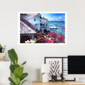 Poster Paradis des Caraïbes (Bureau à domicile)