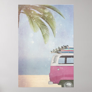 Poster Paradis des surfeurs