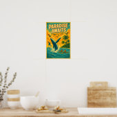 Poster Paradis d'observation des baleines tropicales (Cuisine)