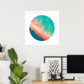 Poster Paradis du sable rose (Cercle zen) (Bureau à domicile)