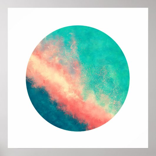 Poster Paradis du sable rose (Cercle zen) (Devant)