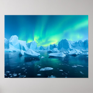 Poster Paradis flottant de l'iceberg