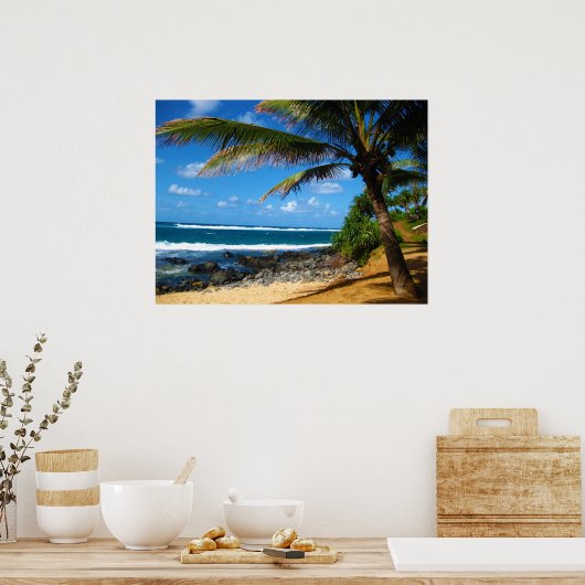 Poster Paradis hawaïen (Cuisine)