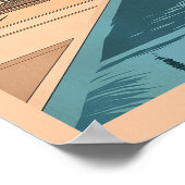 Poster Paradis moderne du milieu du siècle : Palm Springs (Coin)