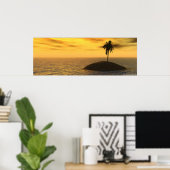 Poster Paradis : moins l'aéroglisseur (Bureau à domicile)
