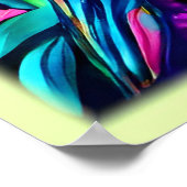 Poster Paradis papillon florissant (Coin)