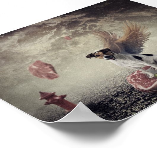 Poster paradis pour chien (Coin)