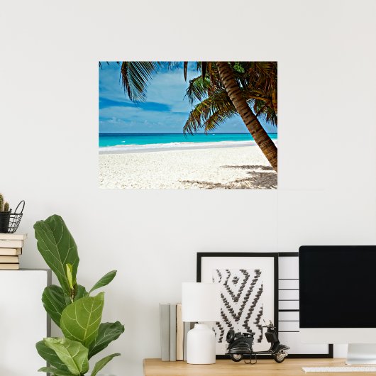 Poster Paradis tropical (Bureau à domicile)