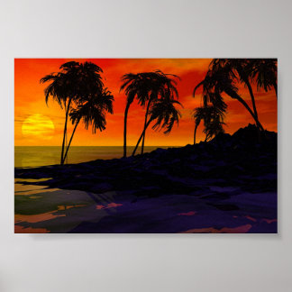 Poster Paradis tropical