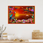 Poster Paradis tropical (Cuisine)