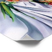 Poster Paradis tropical, Bouquet en cascade nuptiale (2), (Coin)
