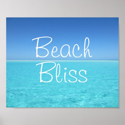 Poster Paradis tropical de Beach Bliss (Devant)