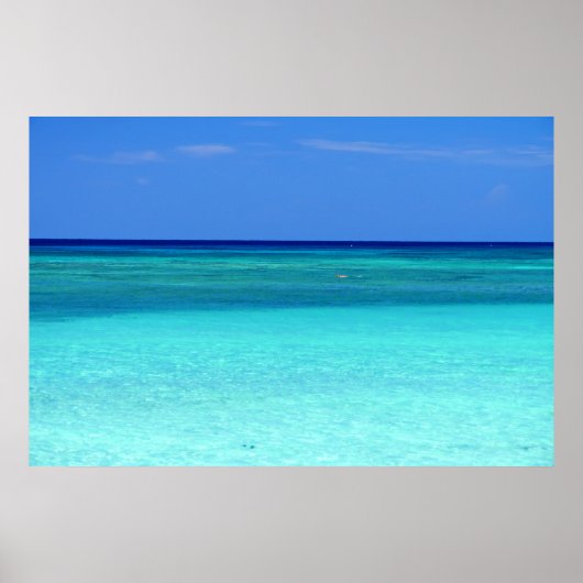 Poster Paradis Vert Bleu (Devant)