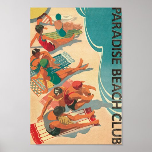 Poster Paradise Beach Club (Devant)