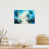 Poster Paradise Tropical Beach Art (Cuisine)