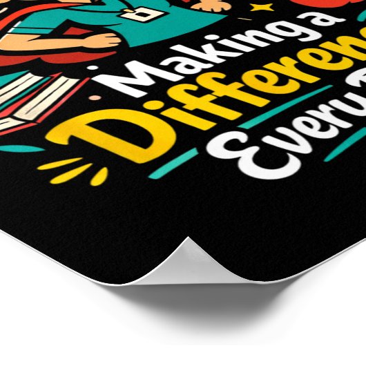 Poster Paraeducator Squad Making A Difference Teacher Wom (Coin)