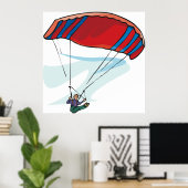 Poster Paraglider (Bureau à domicile)
