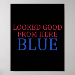Poster Paraissait Beau D'Ici Bleu Drôle De Softll Game Da