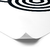 Poster Parallel Lines Art Print - Black and White Line (Coin)