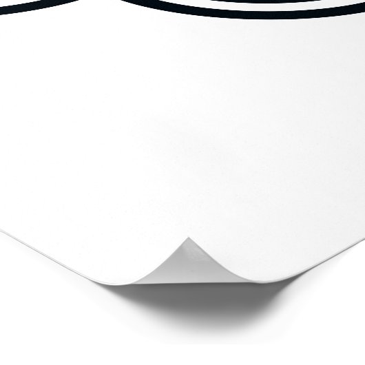 Poster Parallel Lines Art Print - Black and White Line (Coin)