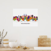 Poster Paramaribo suriname Skyline (Cuisine)