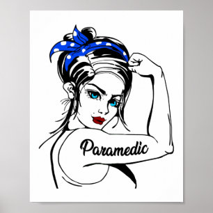 Poster Paramètre d'urgence EMS Rosie Le Riveter