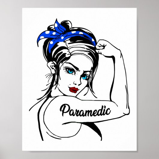Poster Paramètre d'urgence EMS Rosie Le Riveter (Devant)
