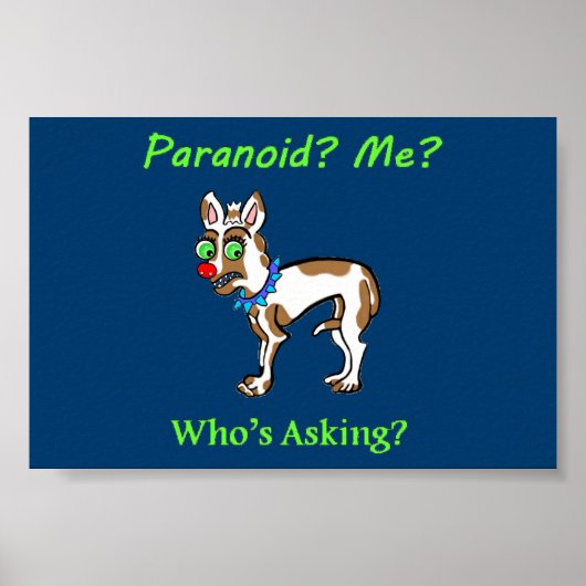 Poster Paranoïa de Pet Dog (Devant)